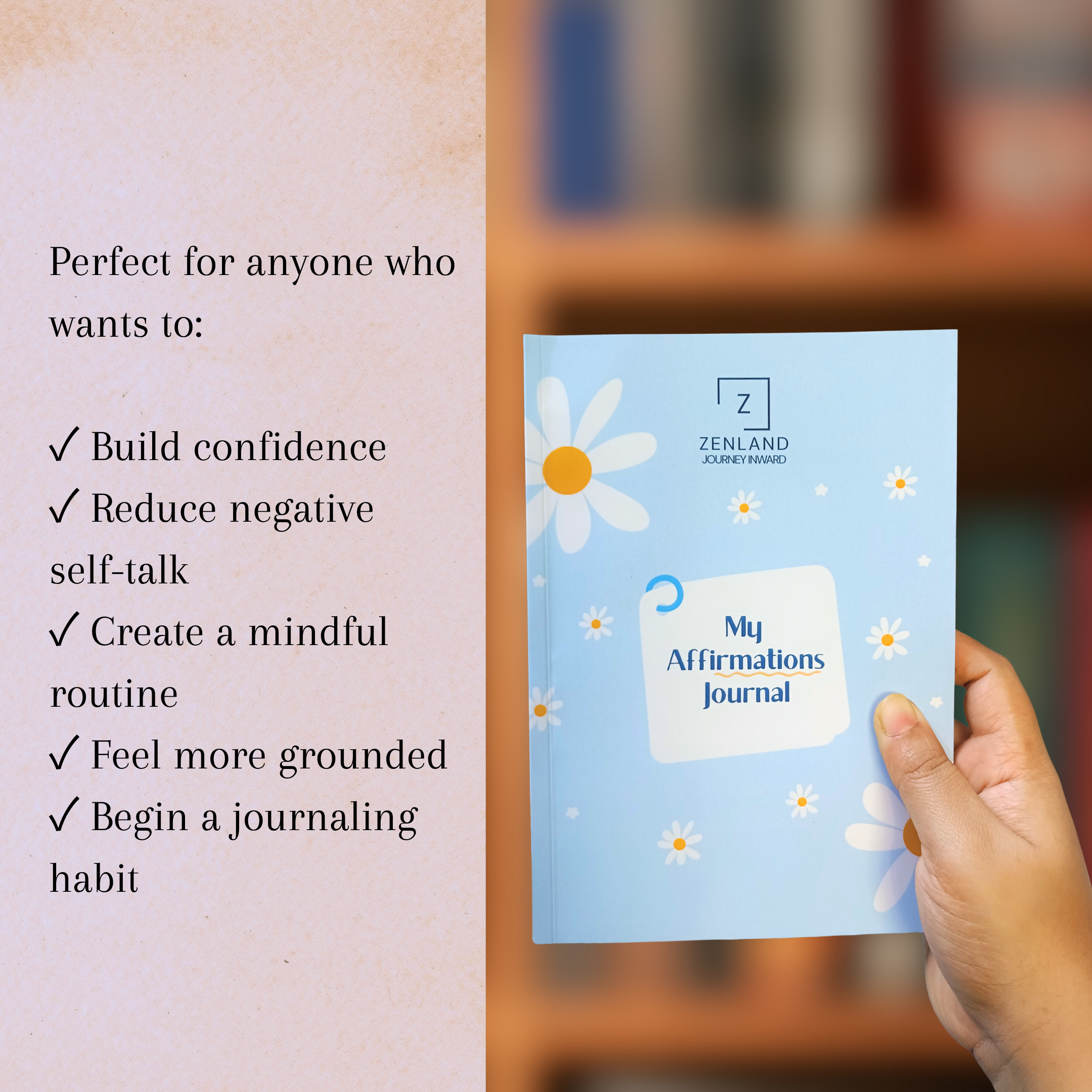 100 Days of Affirmations Journal - With affirmations