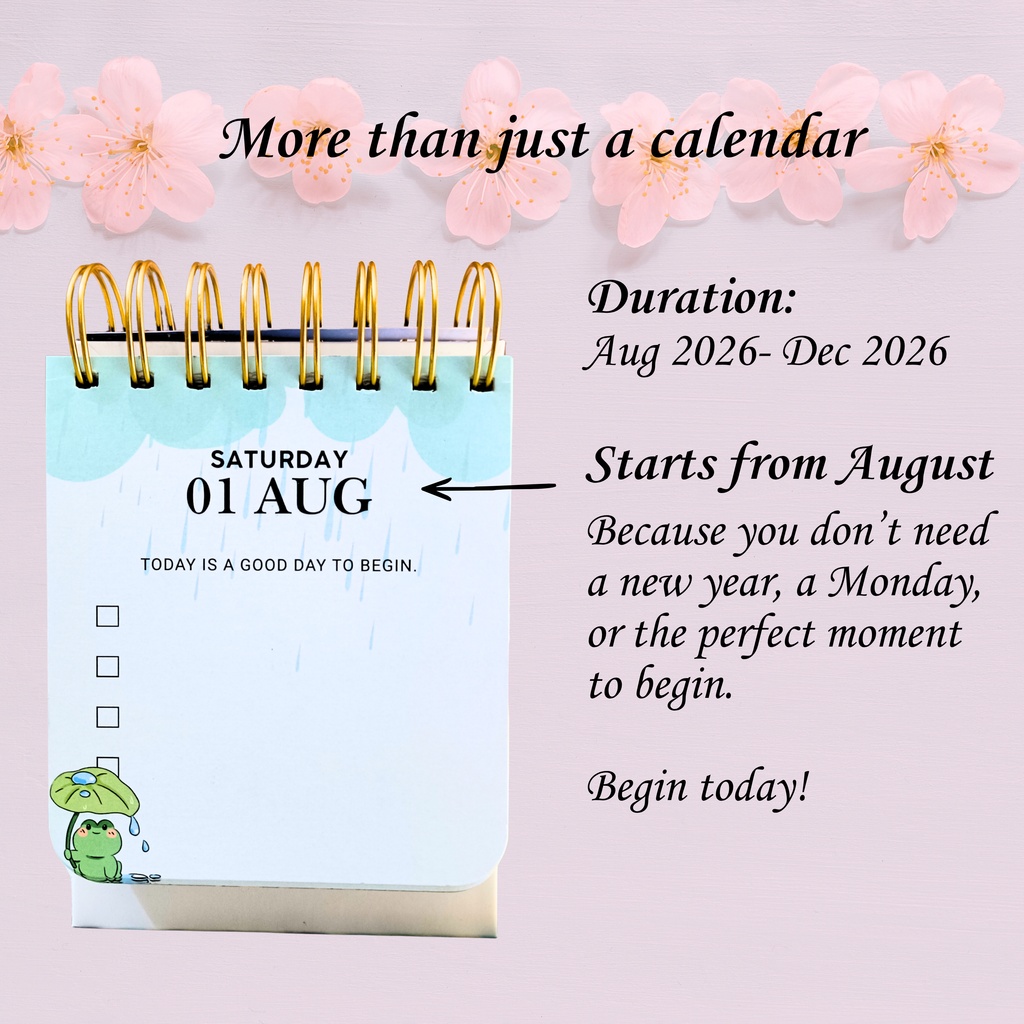 Little Reminders Calendar: Aug 2026 - Dec 2026
