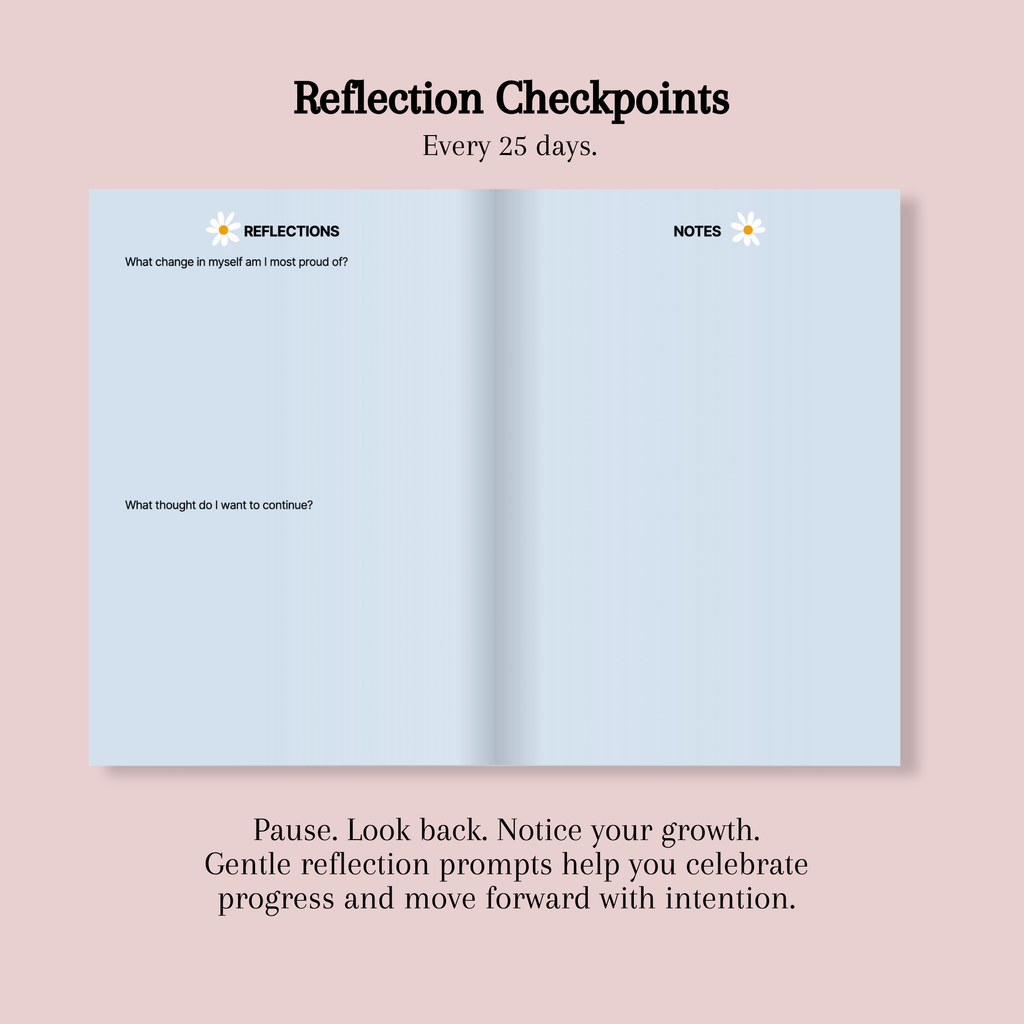100 Days of Affirmations Journal - With affirmations