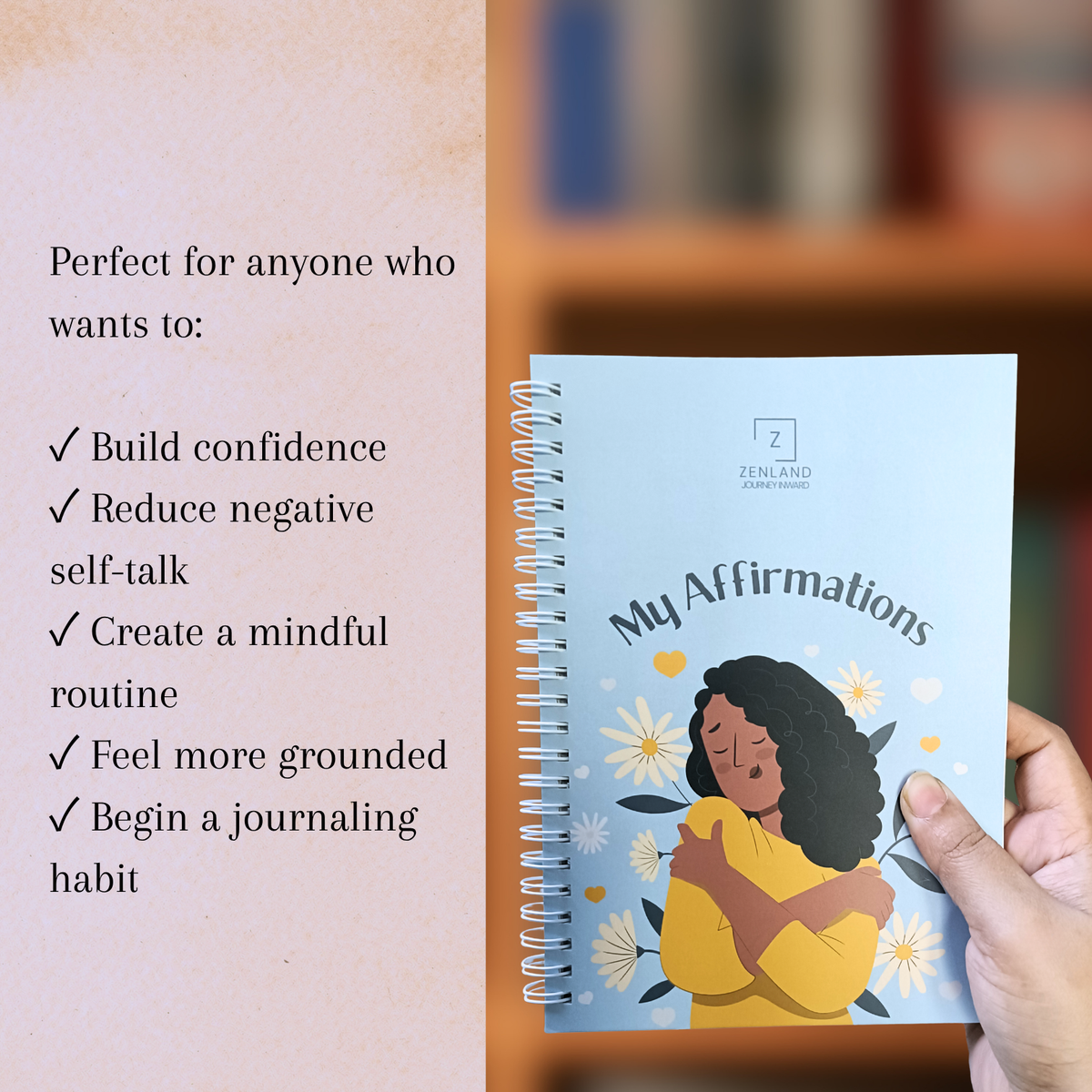 100 Days of Affirmations Journal - With affirmations